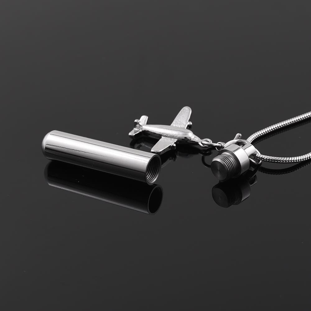 Stainless Steel - Cross Capsule Pendant - Model #145 - Image 4