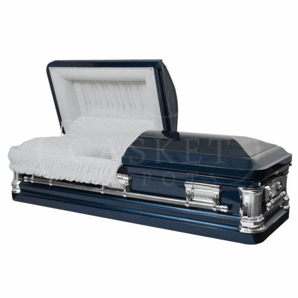 Hampton Blue | 18 Gauge Steel Casket (SOLD OUT MORE ON THE WAY)
