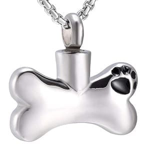Stainless Steel - Bone with Paw Pendant - Model #170