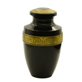 Dark Brown With Gold Band