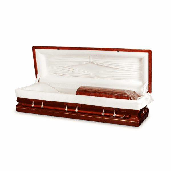 Gold Field | Full Couch Cherry Wood Casket