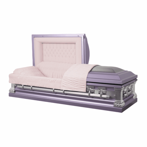 Lavender Embrace 18 Gauge Steel Casket