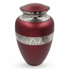 Red with Silver Trim