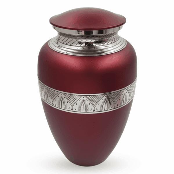 Red with Silver Trim