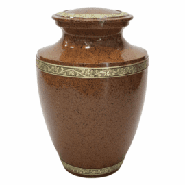 Brown with Gold Brass