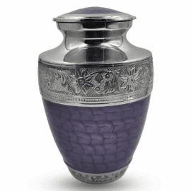 Violet with Silver Trim