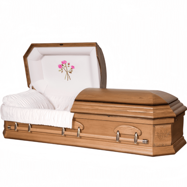 Lady Octagon Oak Casket